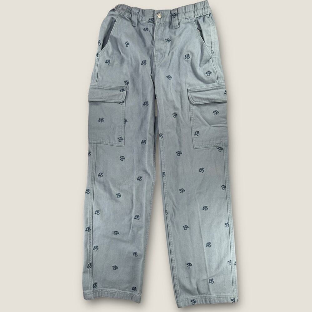 PacSun Baggy Carpenter Jeans Women Small 26X31 Blue Mushroom Denim Cargo Y2K